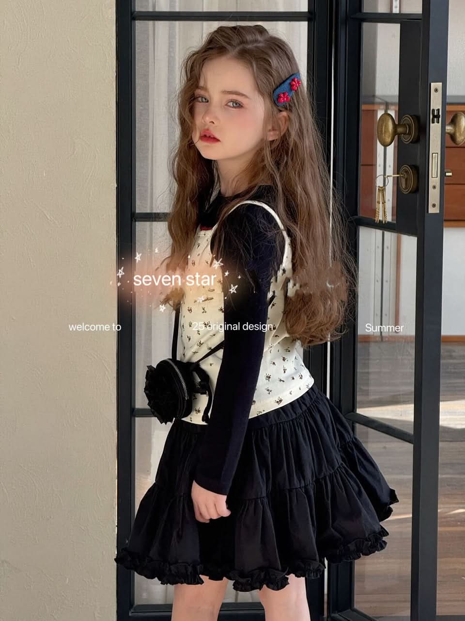 Black Ruffle Skirt
