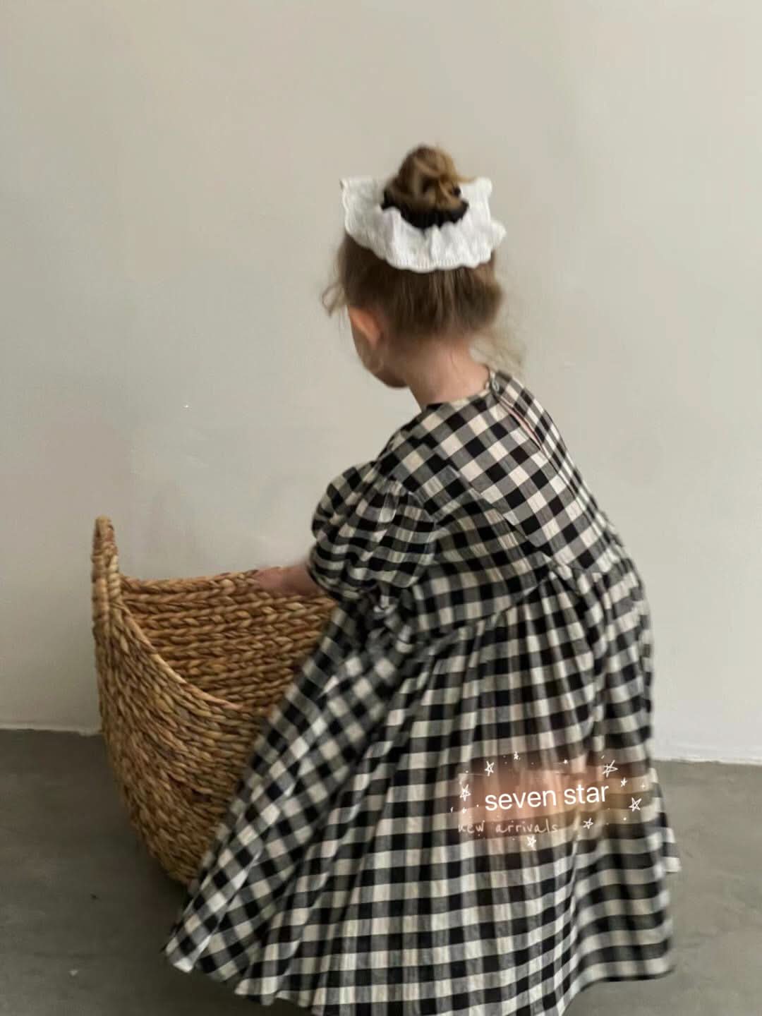 Black and White Plaid Dress