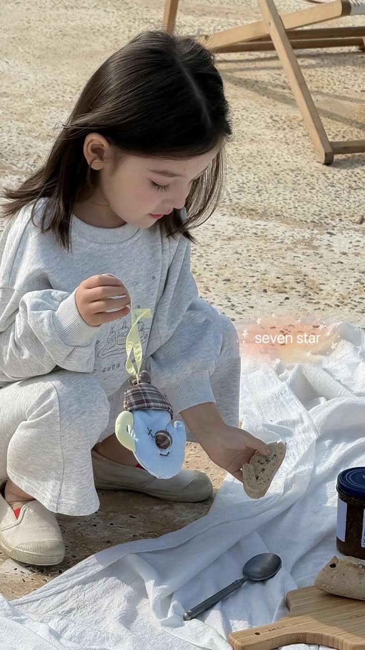 Cartoon Sweatshirt & Pants Set