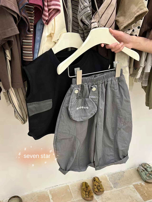 boy Casual Shorts with Pocket