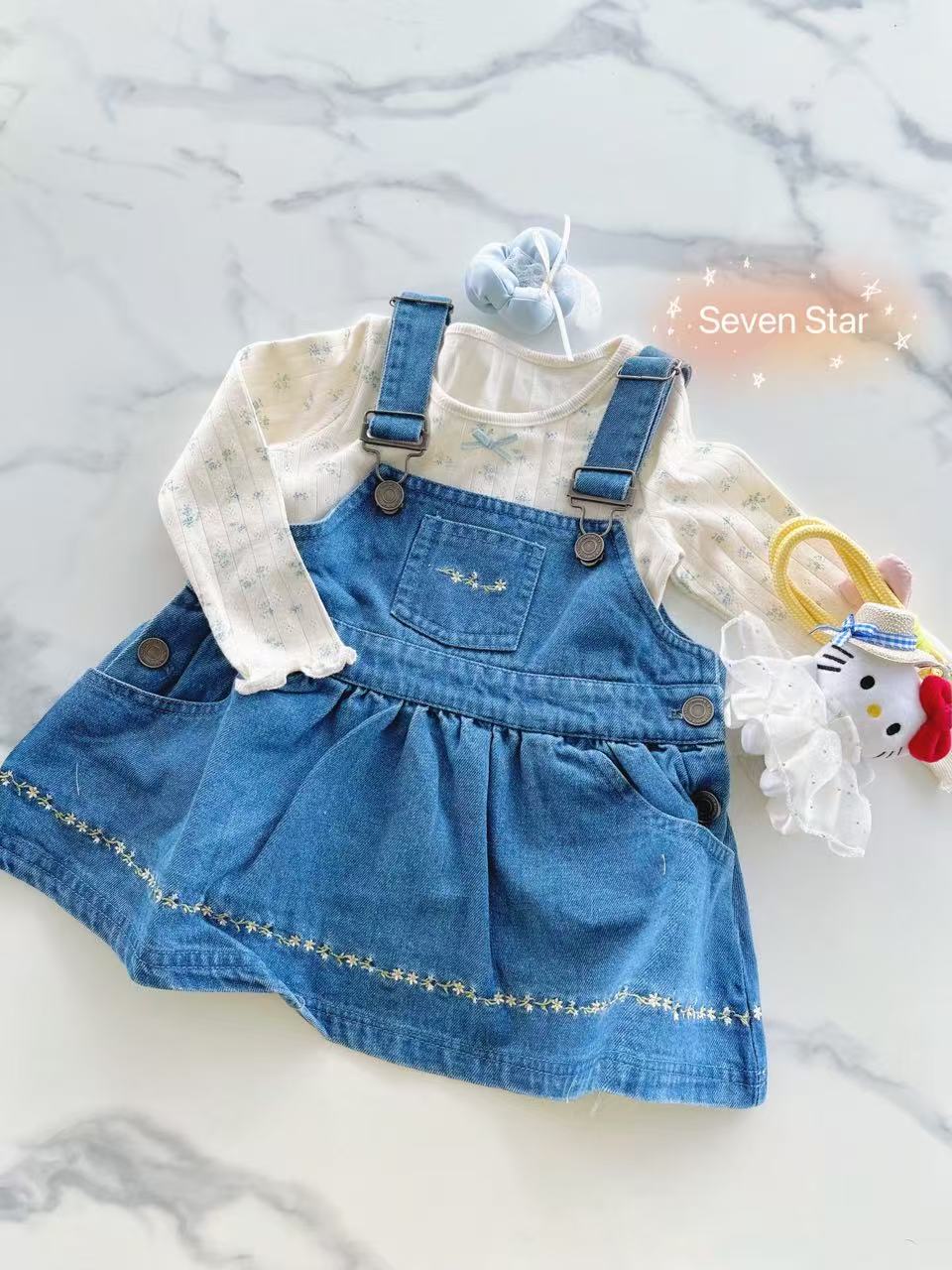 Denim Jean Overall Dress