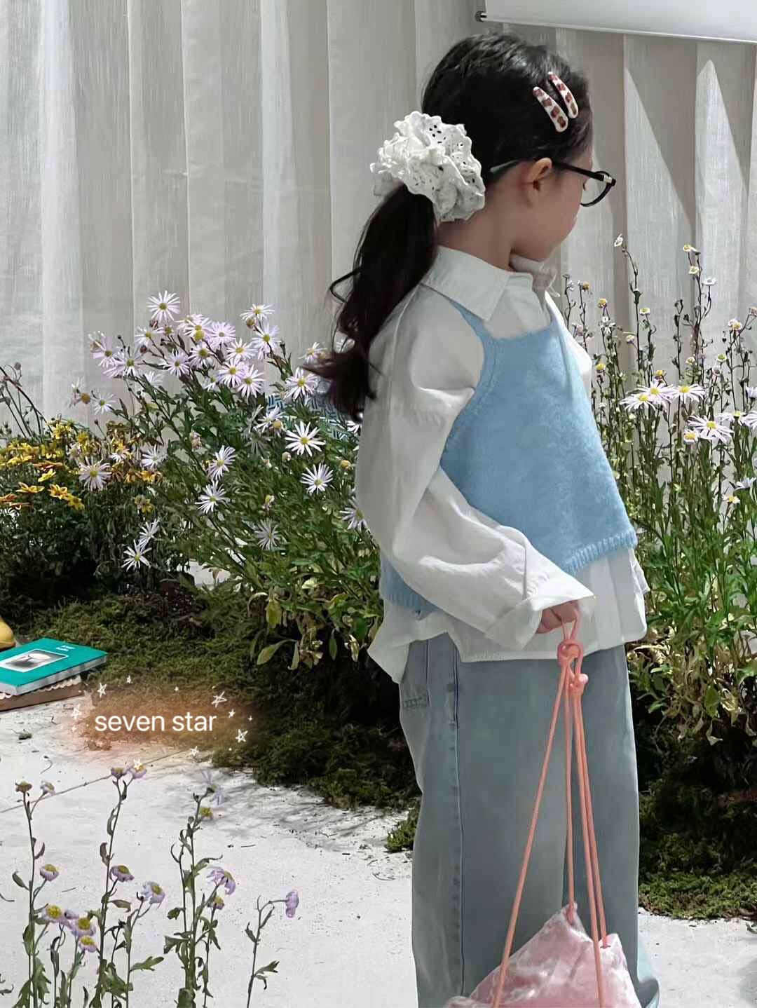 Embroidery Bow Blouse