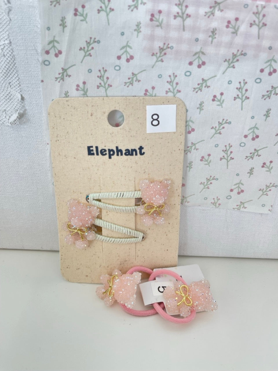 Hair clip and tie set