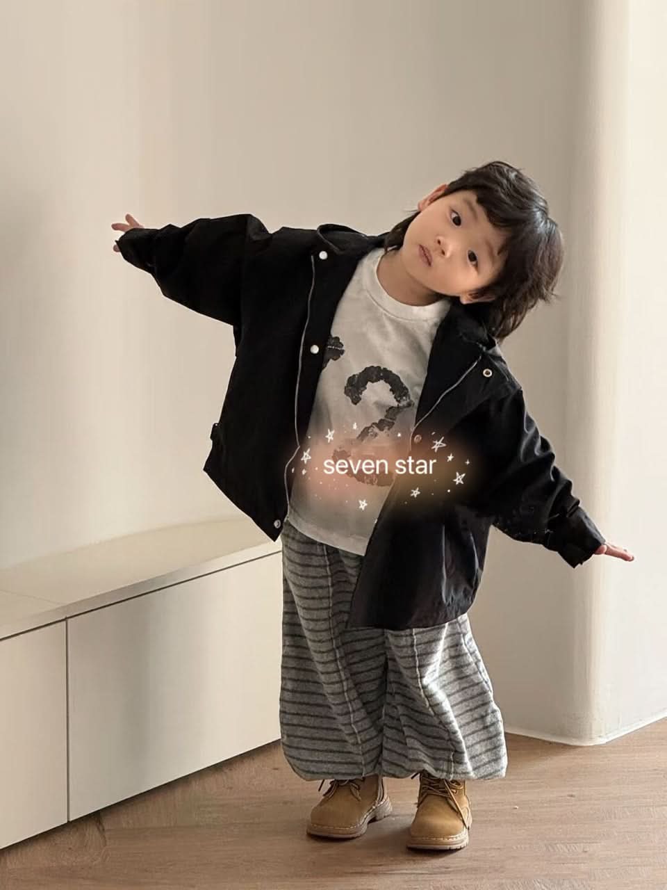 Black Oversize Hooded Jacket