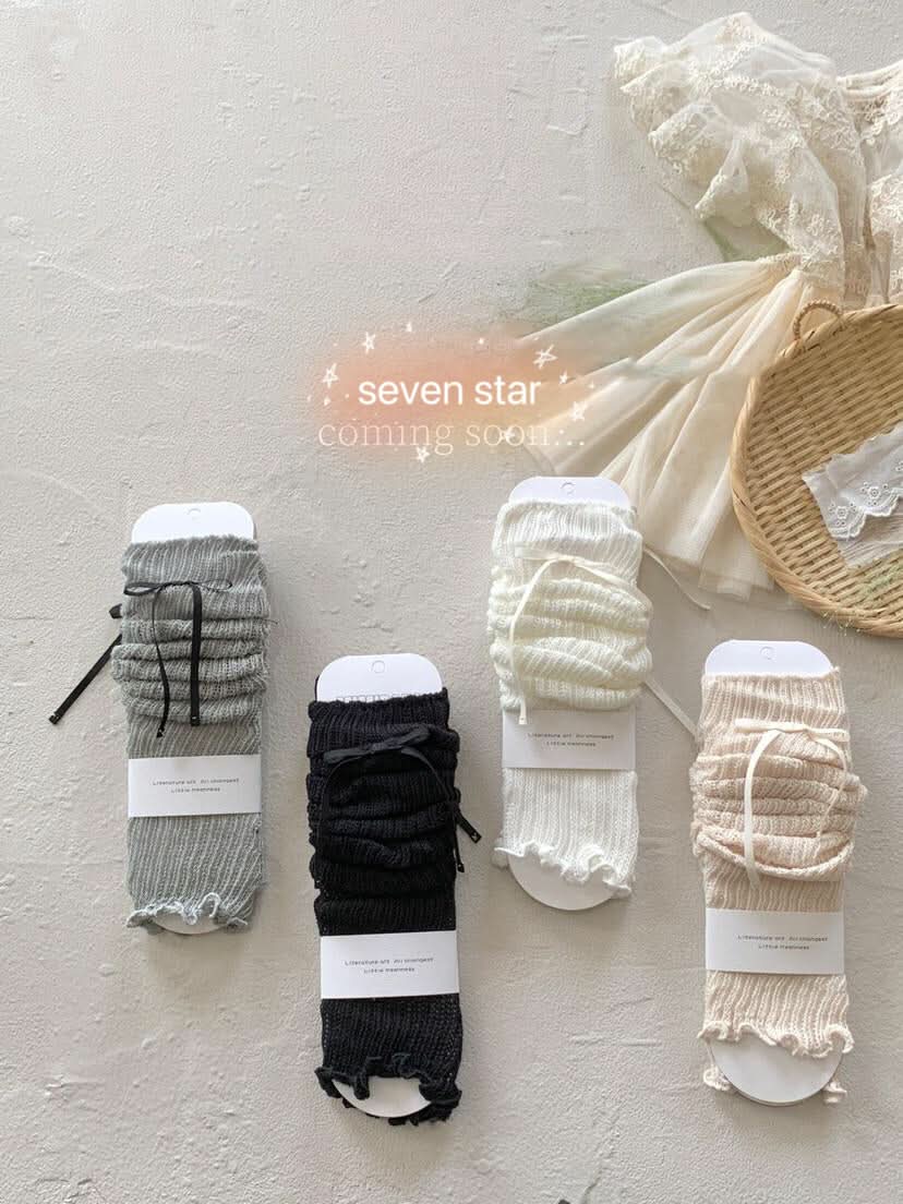 Knitted Leg Warmers-Apricot