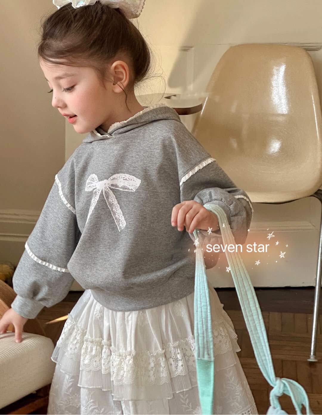 Lace Ribbon Bow hoodie