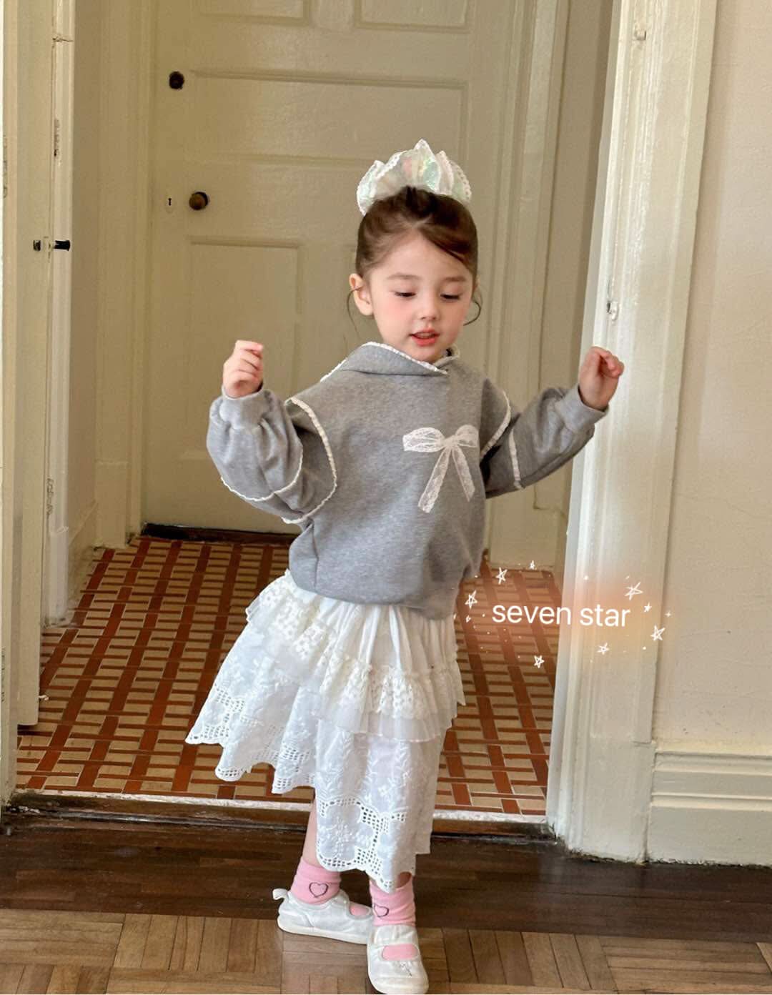 Lace Ribbon Bow hoodie