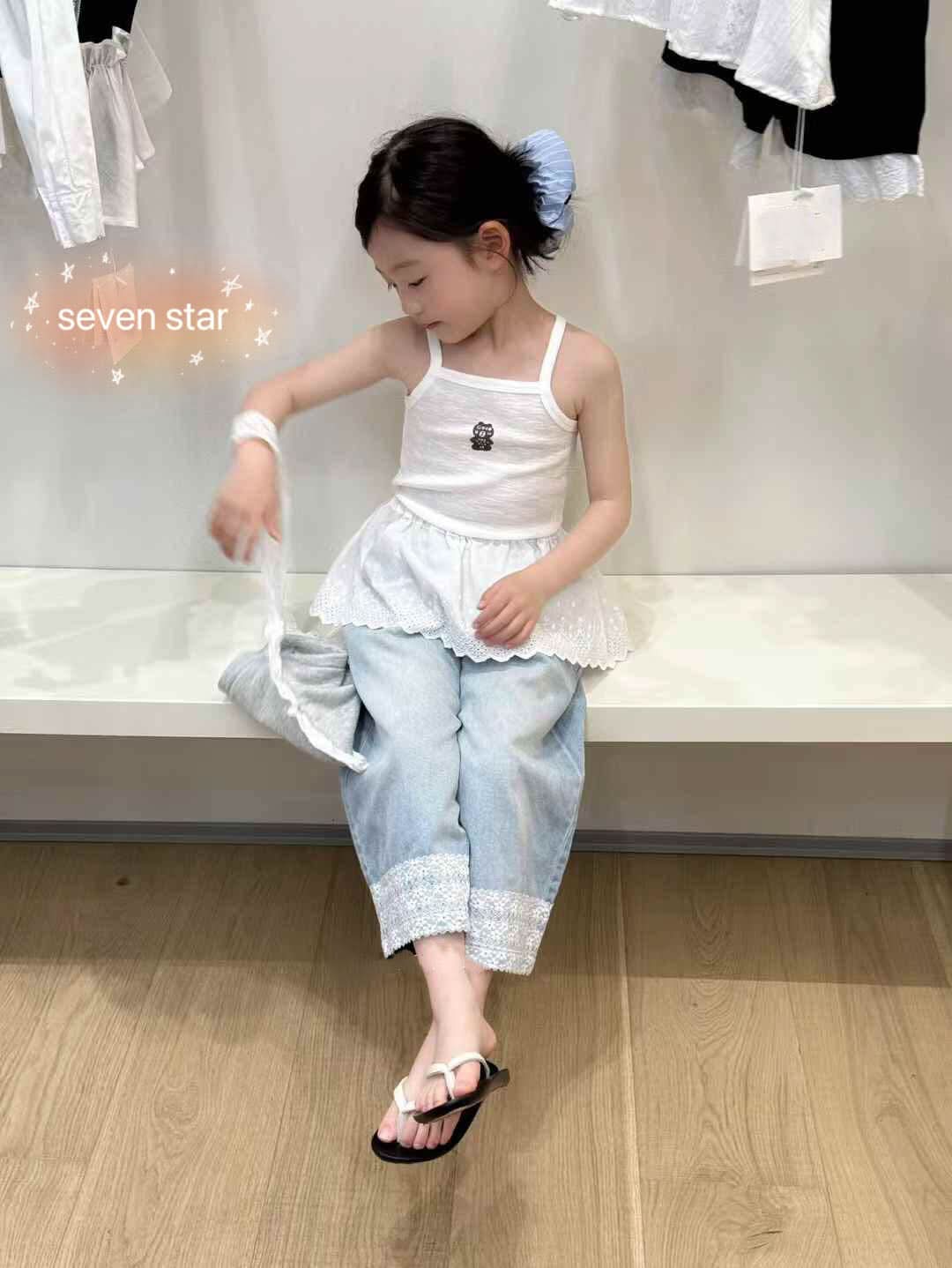 Little Bear Camisole-White