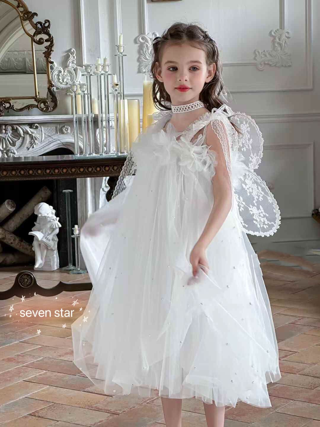 Princess Costume Dress with Butterfly Wings