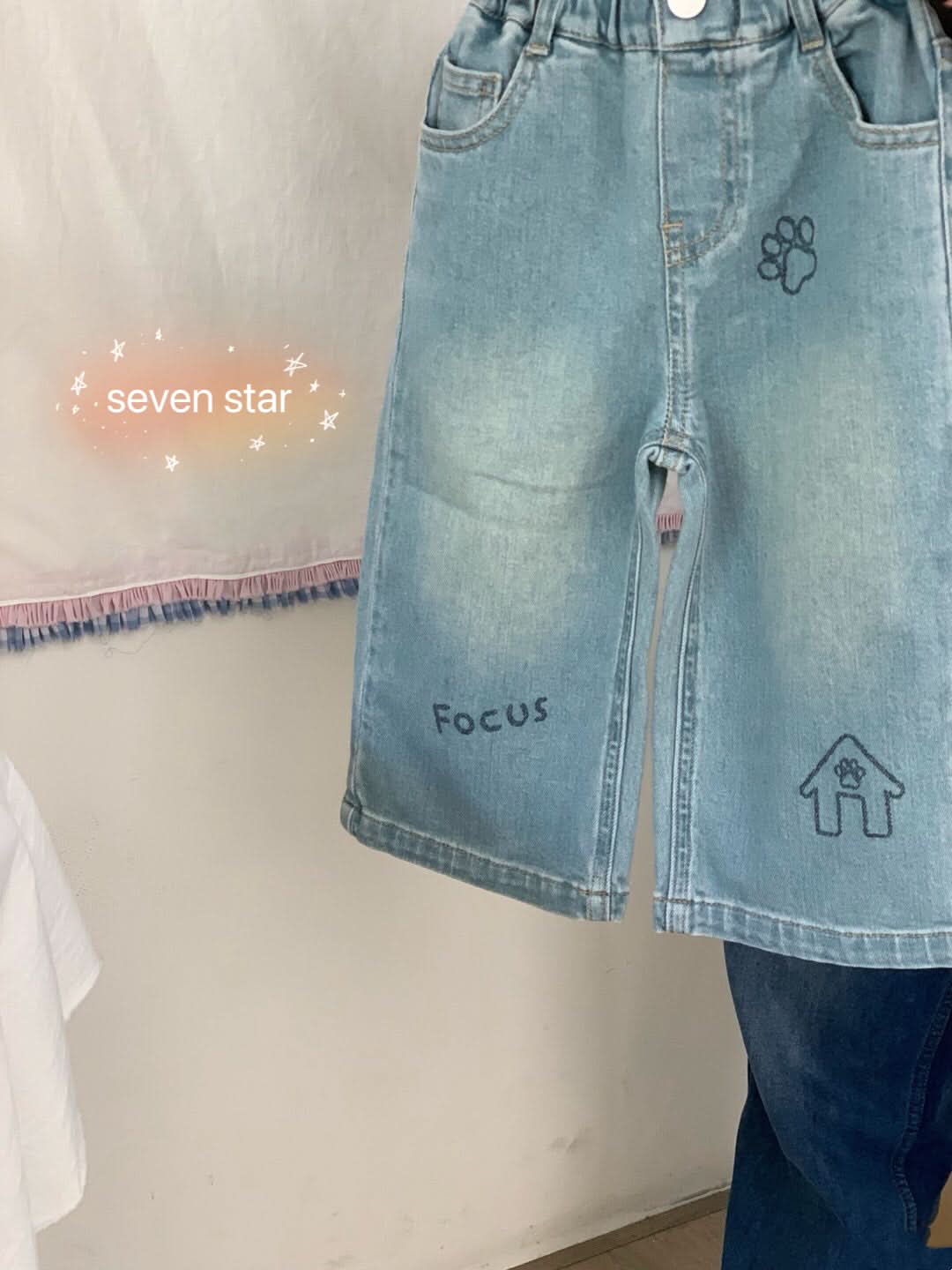 Puppy Paws Graphic Jeans