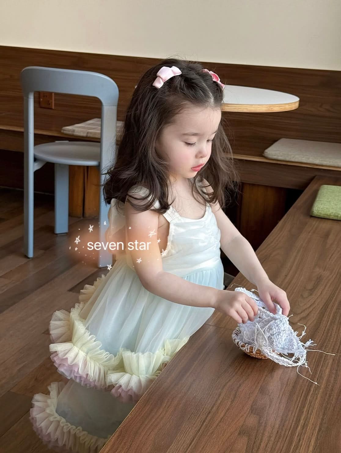 Rainbow Tiered Ruffle Dress