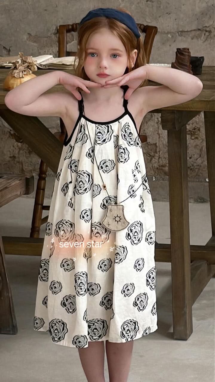 Rose Print Dress