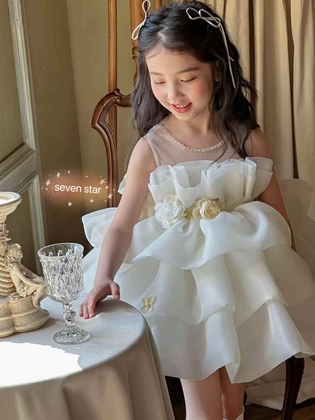 Ruffle Tiered Tutu Flower Dress