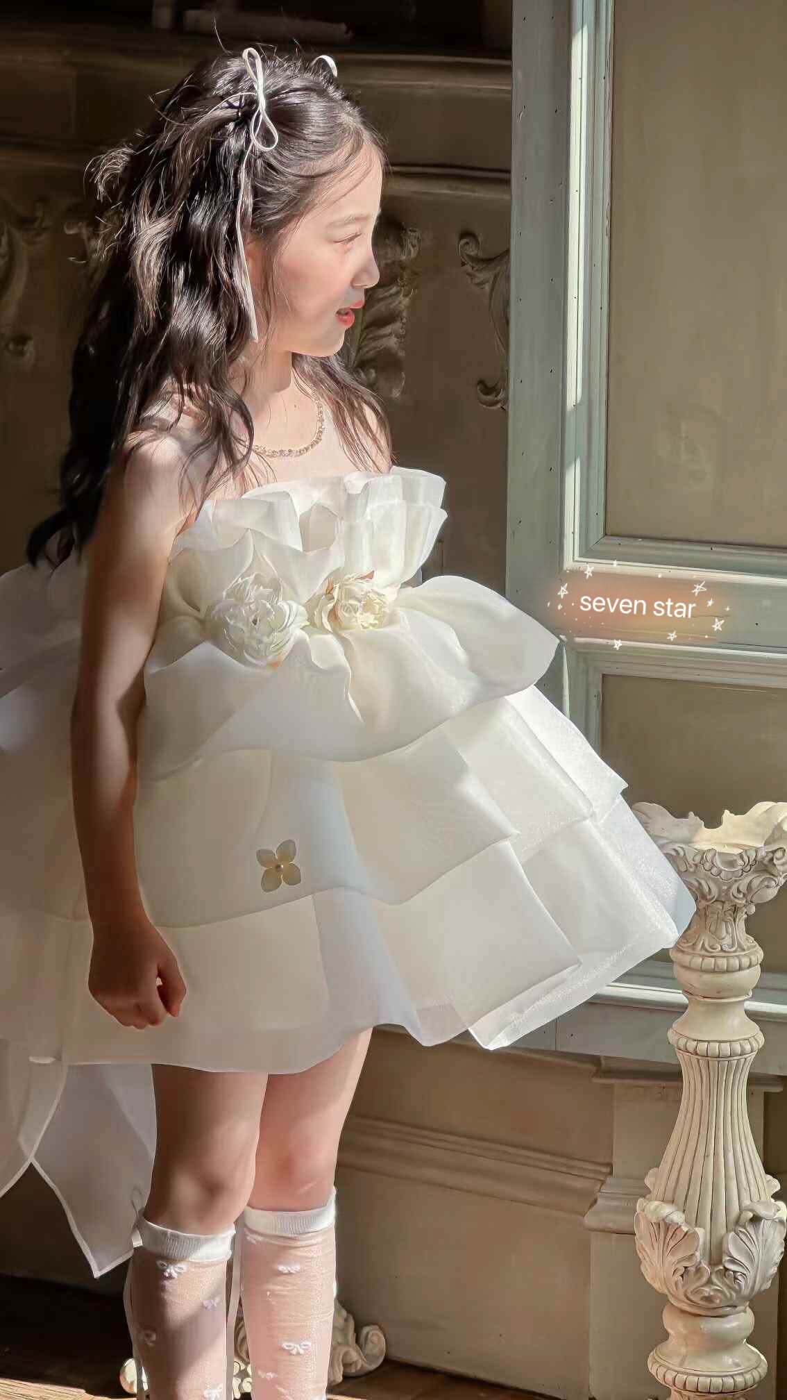Ruffle Tiered Tutu Flower Dress