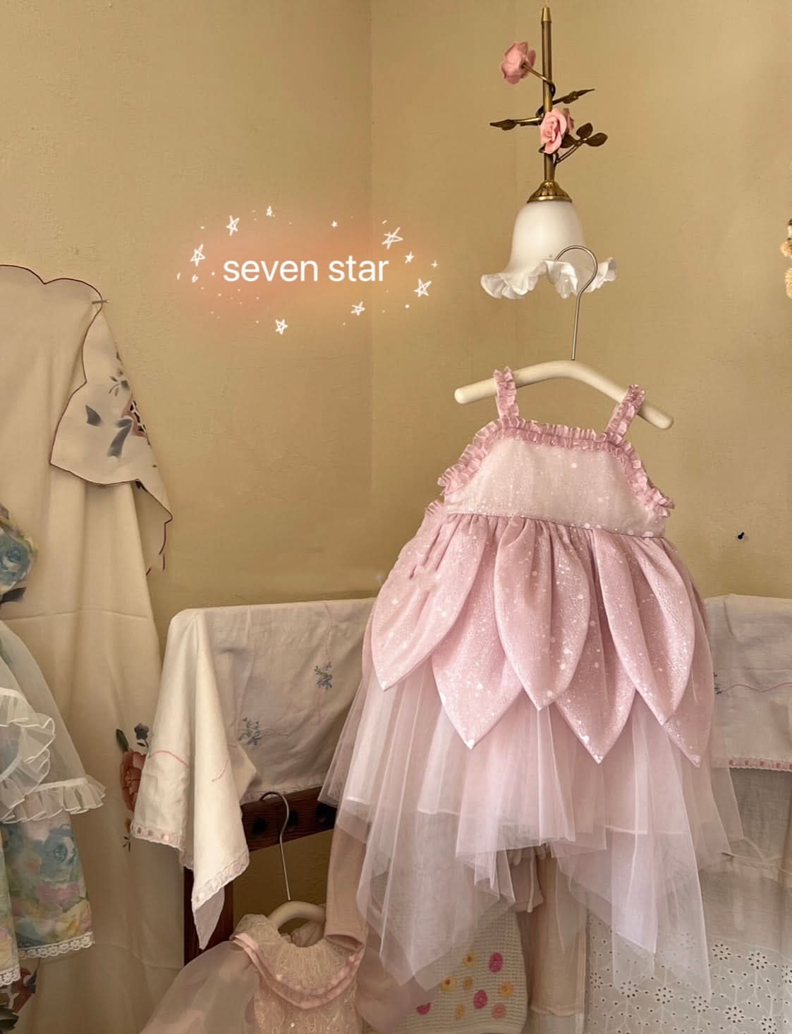 Sequins Flower Tulle Dress