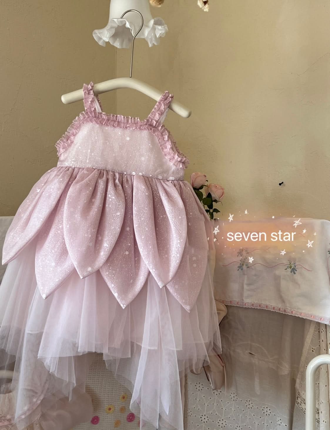 Sequins Flower Tulle Dress