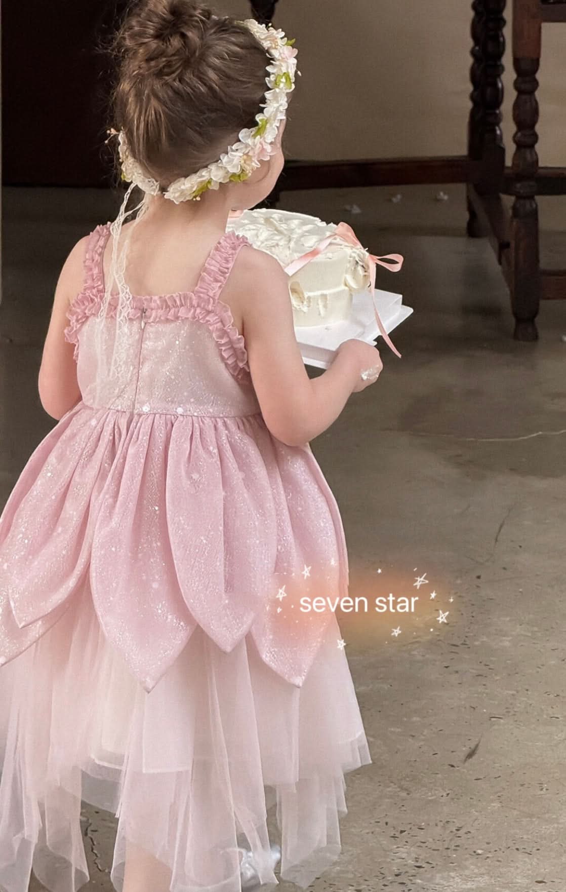 Sequins Flower Tulle Dress
