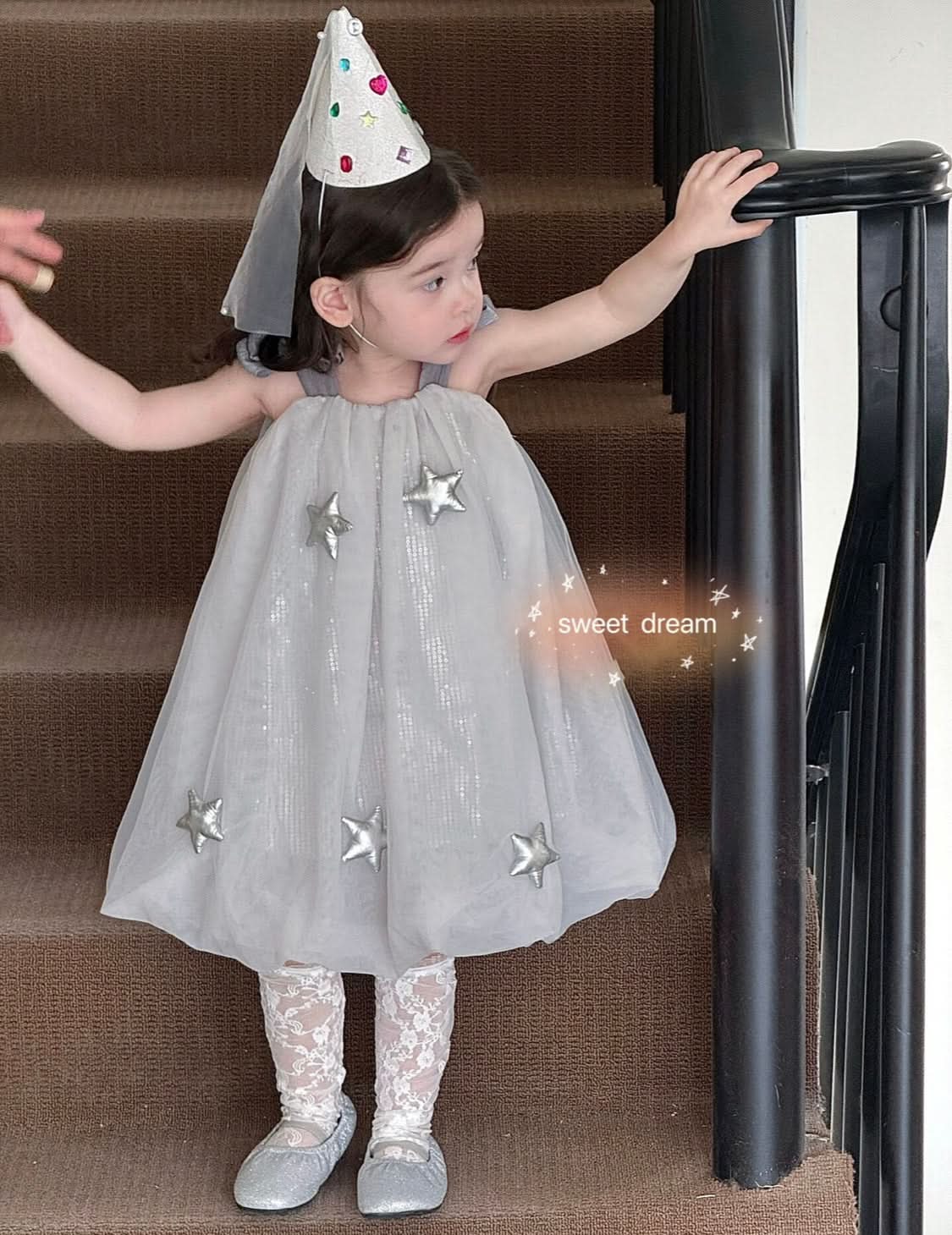 Silver Star Tulle Dress