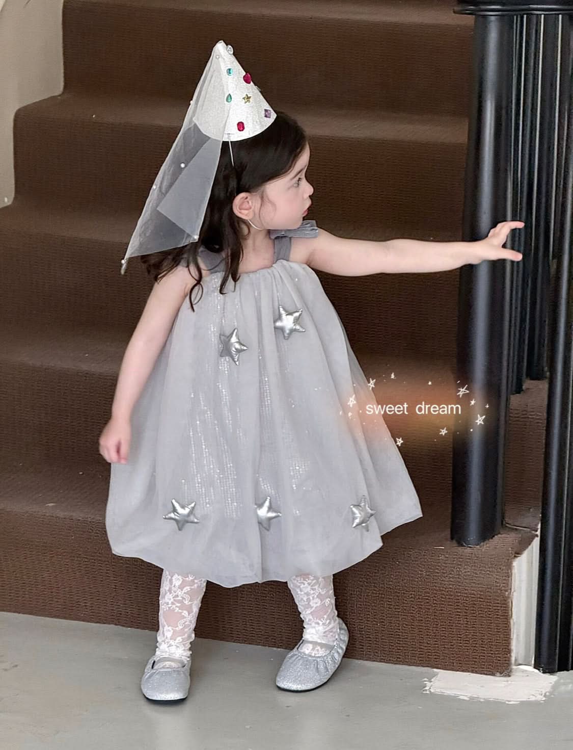 Silver Star Tulle Dress