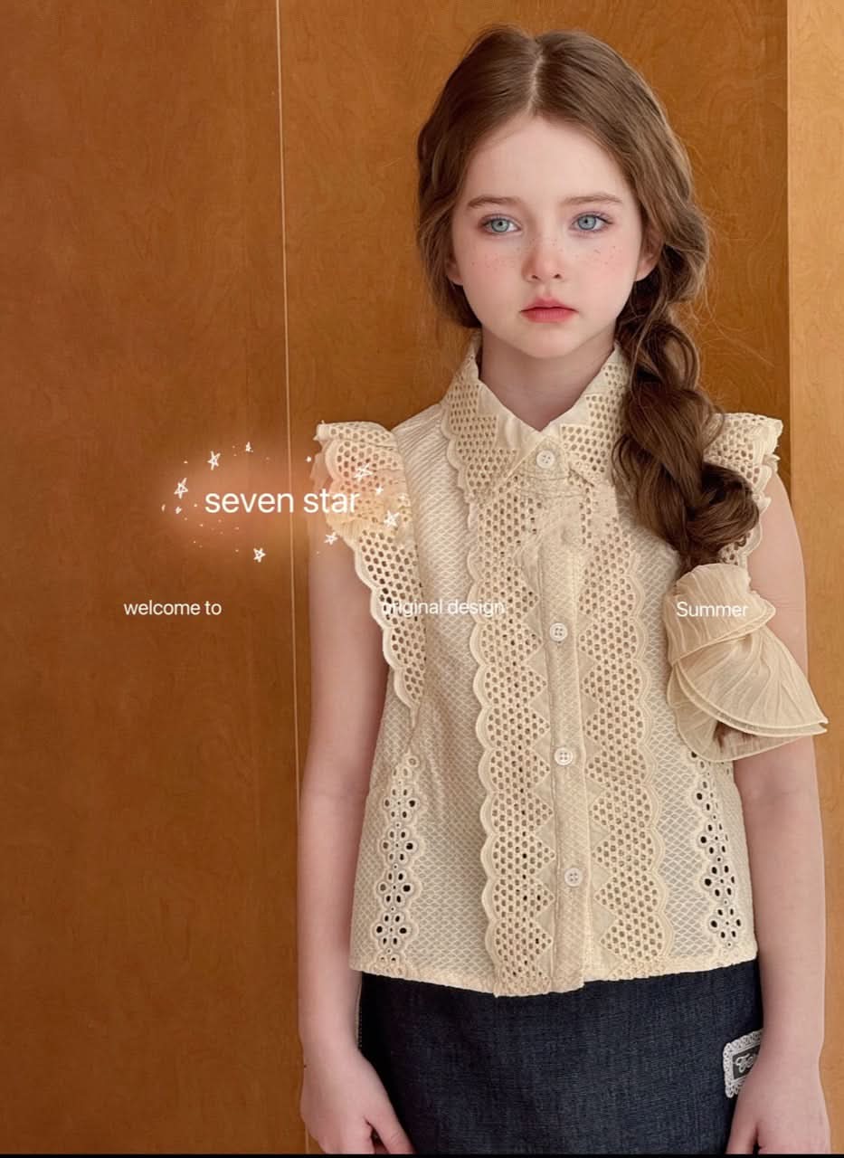 Sleeveless Lace Blouse