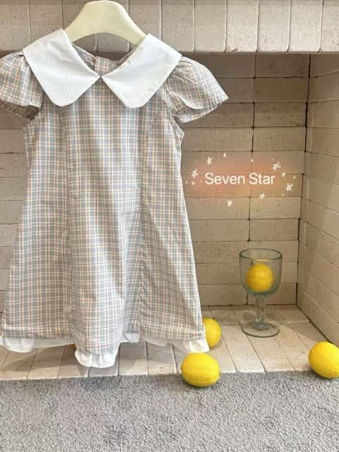 Yellow and Blue Plaid Dress