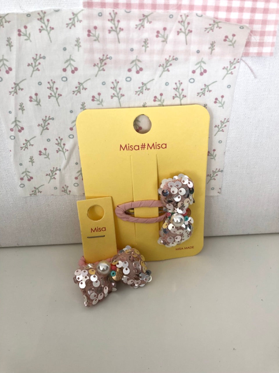 Hair clip and tie set