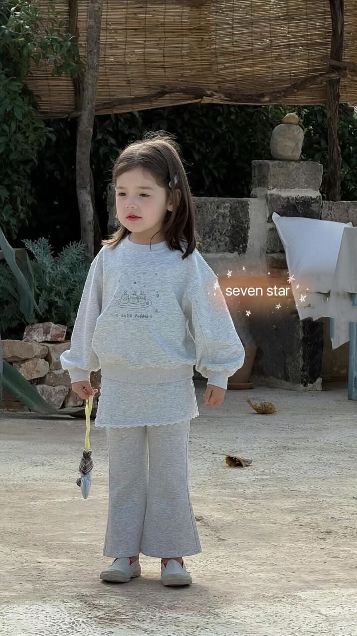 Cartoon Sweatshirt & Pants Set