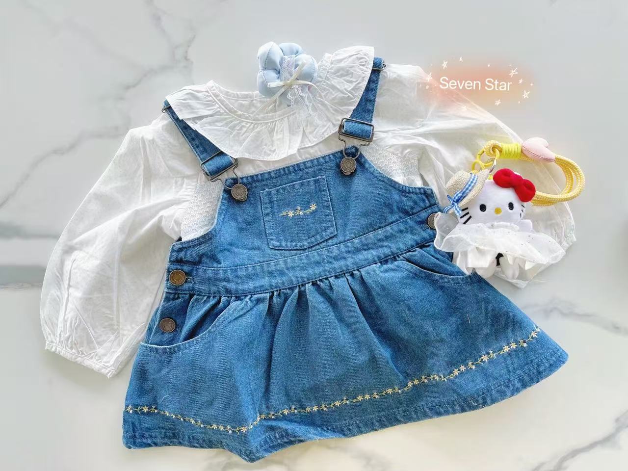 Denim Jean Overall girls Dress