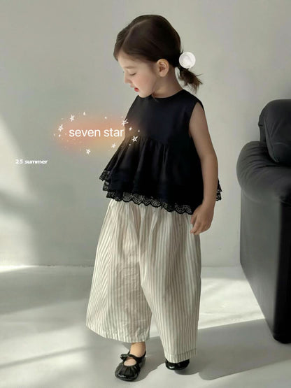 Ruffle Lace Sleeveless Top