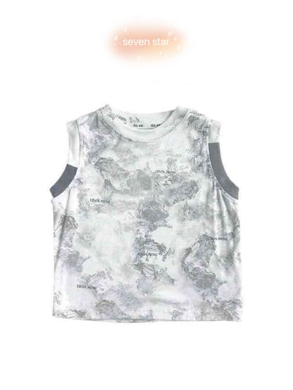 Grey Camouflage Tank Top for boy