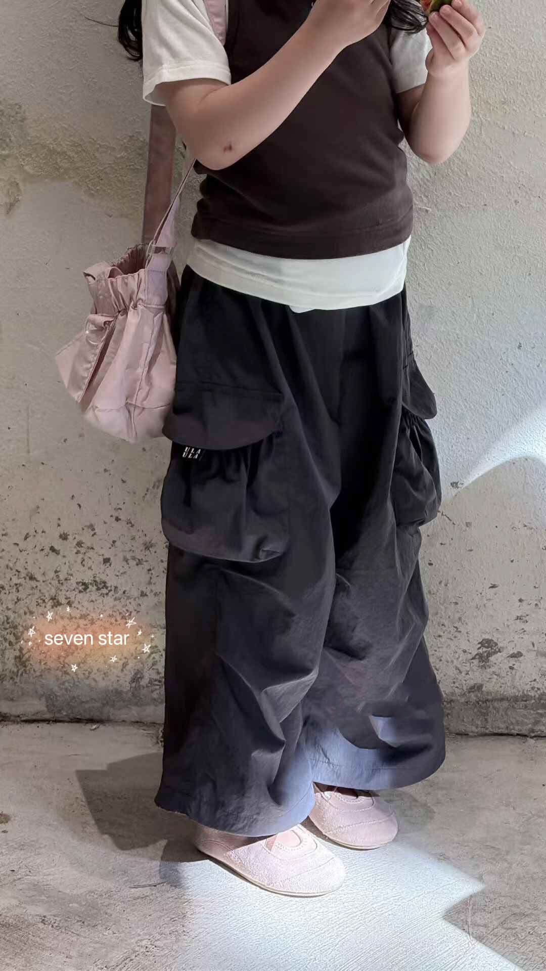 kids Grey Cargo pants