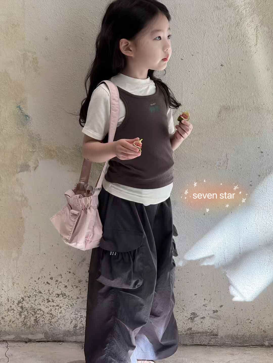 灰色工装裤