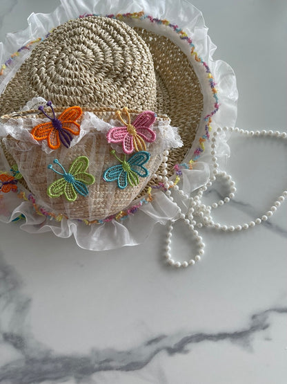 Straw Hat and Bag Set