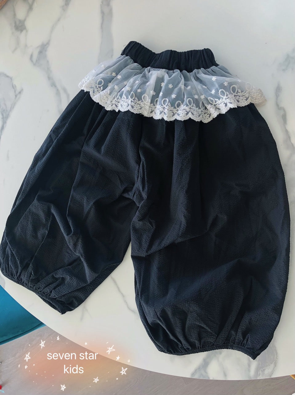 Lace Trim Bloomers Long Pants