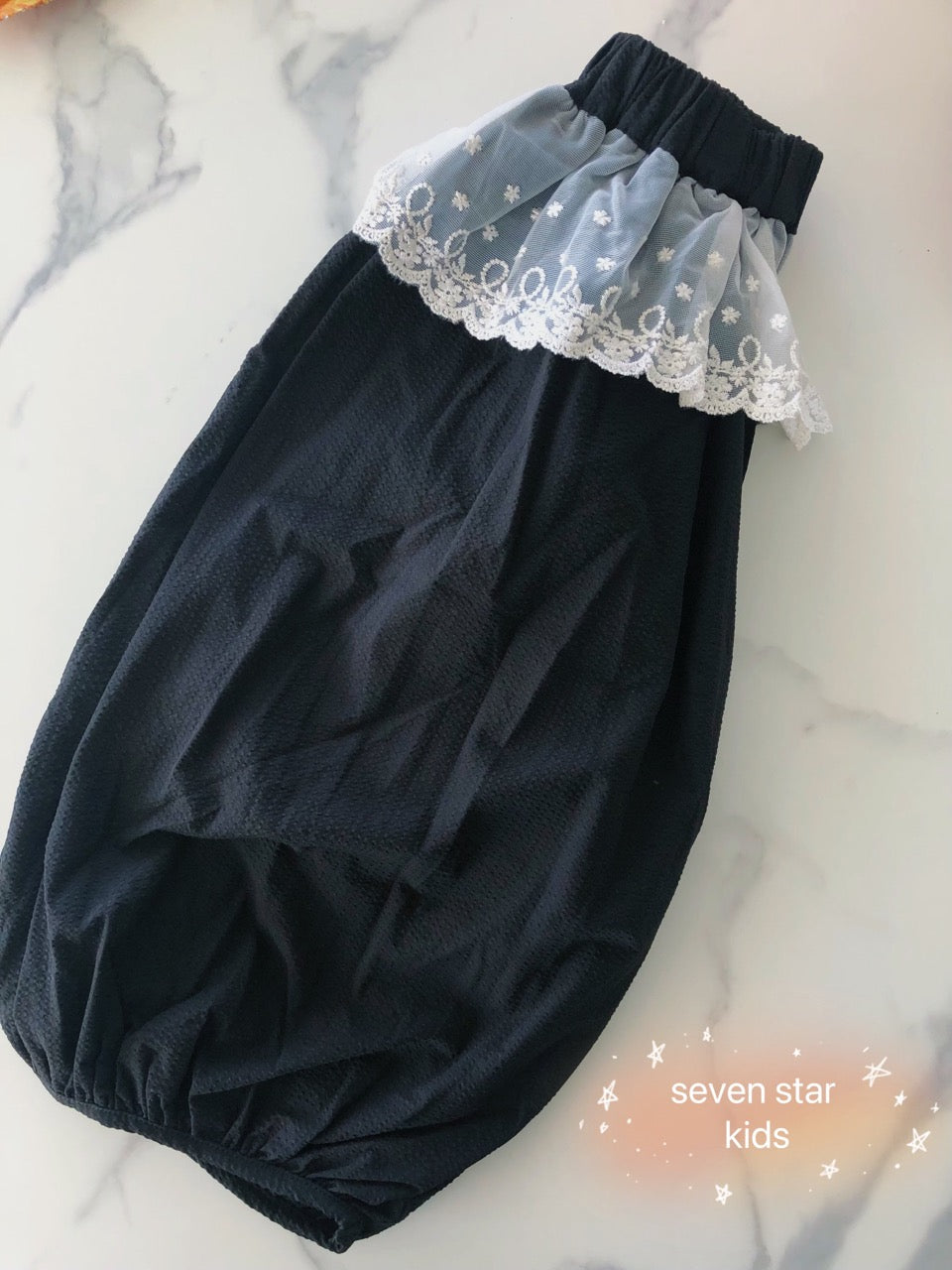 Lace Trim Bloomers Long Pants