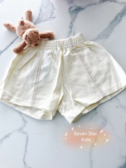 White Casual Shorts