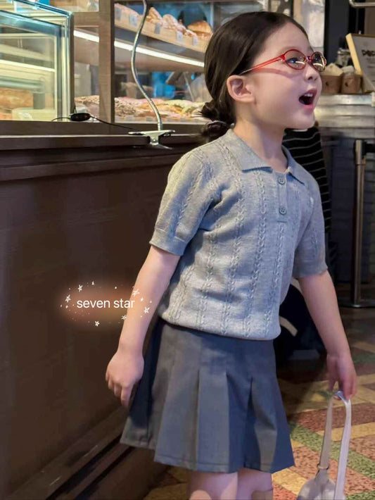 girl Knit Polo Shirt
