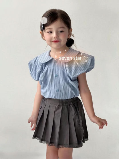 Lace Pleated girls Skirt
