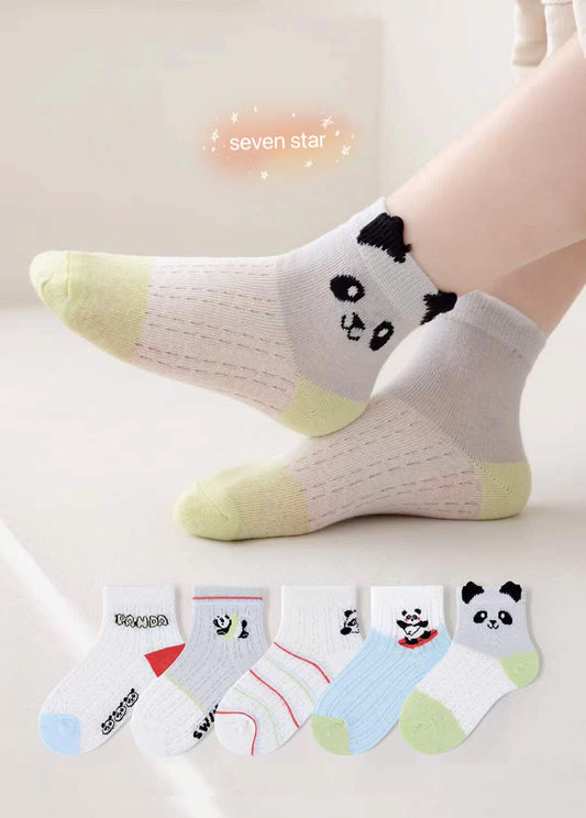 Panda boys Crew Socks(5 pairs)