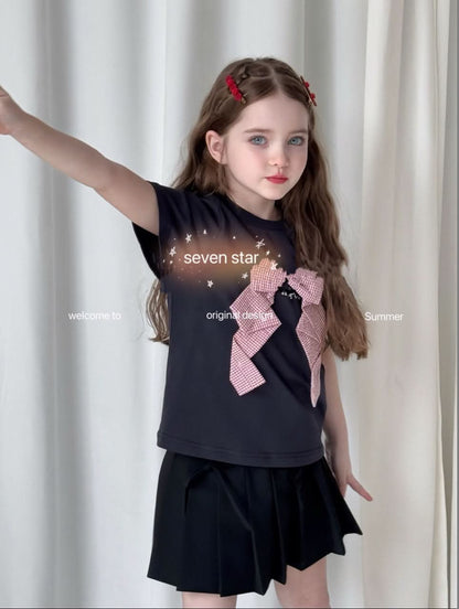 Pink Ribbon Bow girl T-Shirt