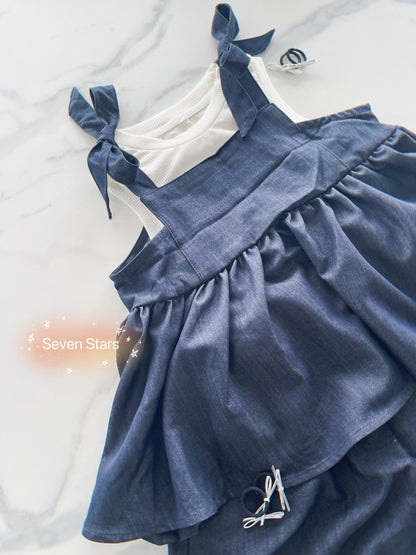 Pleated Waist Basic Tank Top