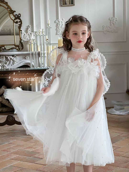 Princess Costume Dress with Butterfly Wings
