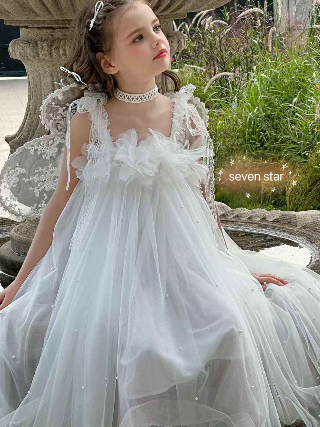 Princess Costume Dress with Butterfly Wings