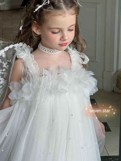 Princess Costume Dress with Butterfly Wings
