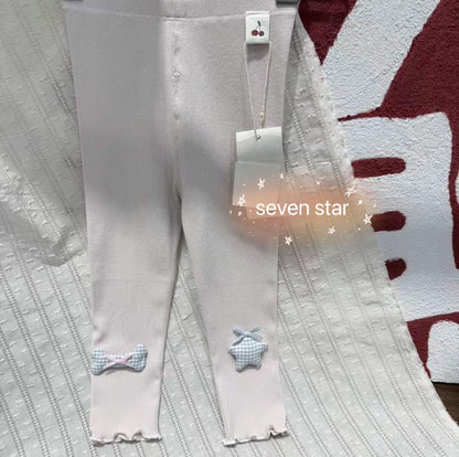Puffy Star/Bow Leggings