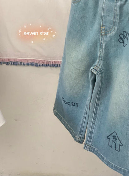 Puppy Paws Graphic Jeans