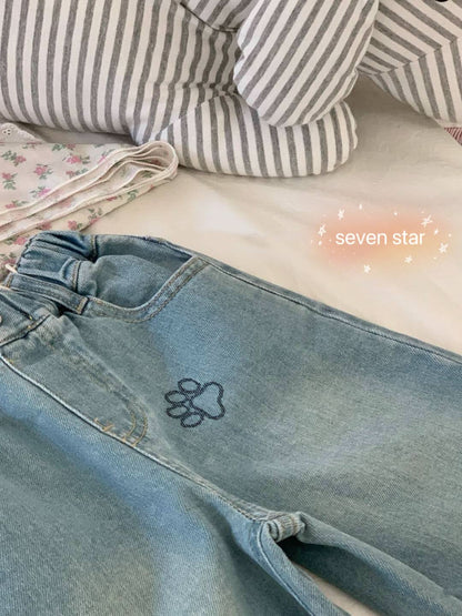 Puppy Paws Graphic Jeans