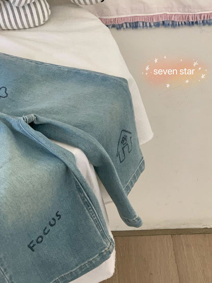 Puppy Paws Graphic Jeans