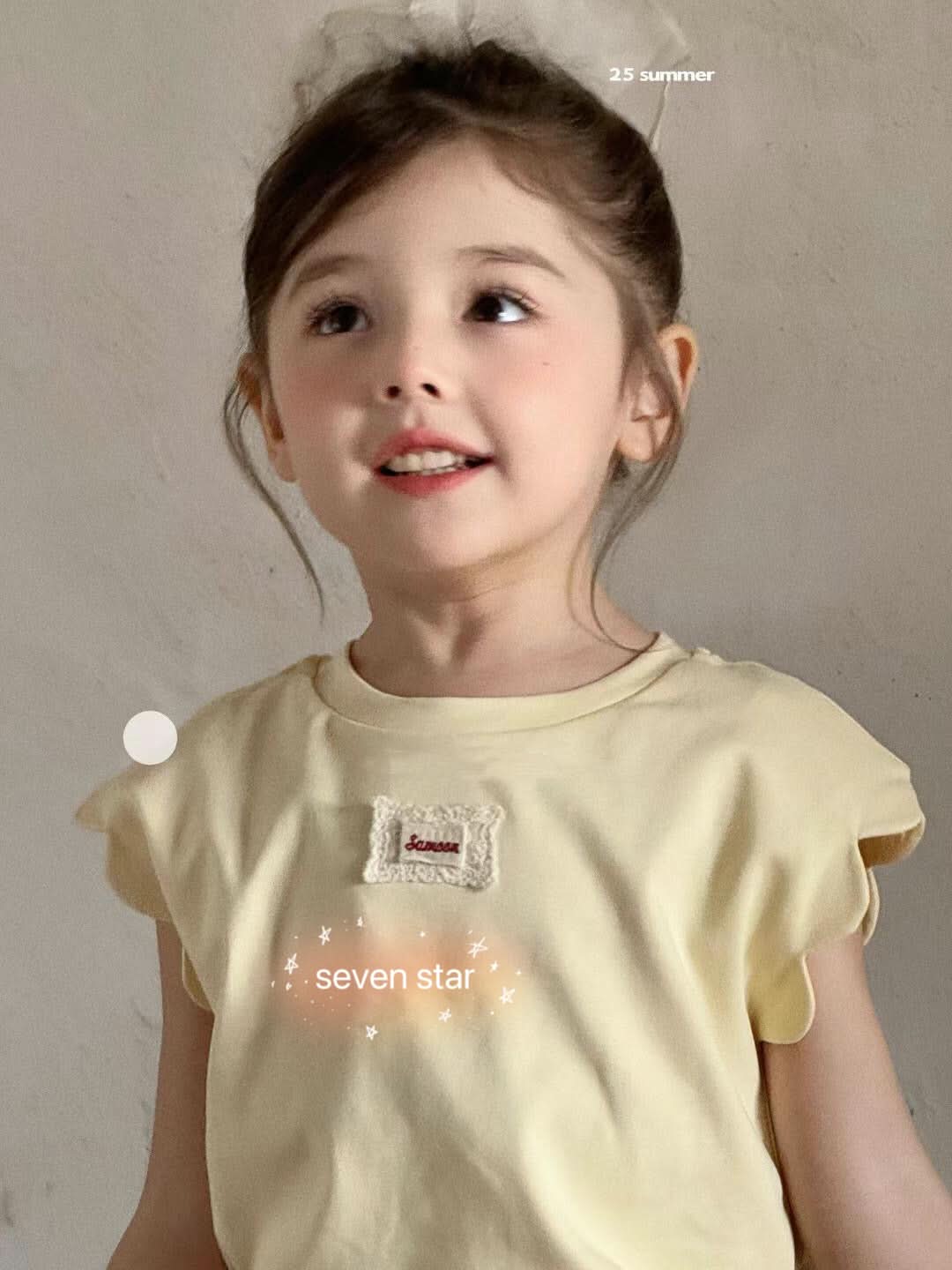 Ruffle Short Sleeve girl Tee Shirt
