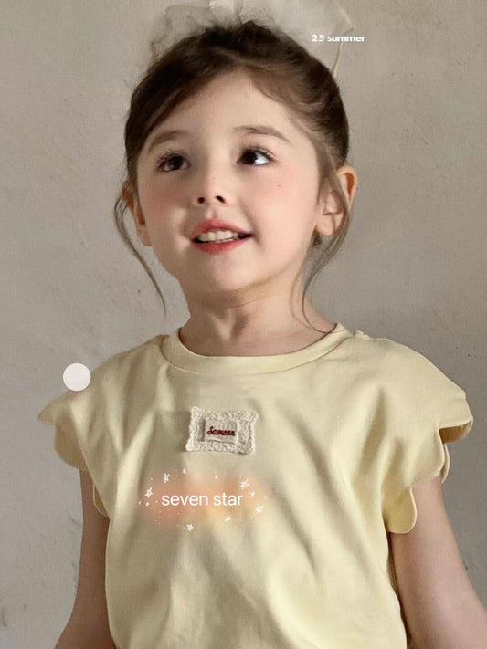 Ruffle Short Sleeve girl Tee Shirt